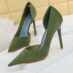 Сандалии Bigtree Shoes Fashion Woman Pumps 2023 Новые женщины каблуки Stiletto Sexy Office Shoes Большой размер женские туфли насосы женские каблуки L230720