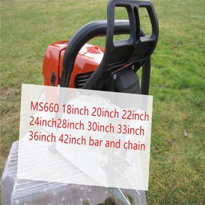 92cc 660 066 MS660 ChainsawCommercial Bensin Chainsaw med 22 - 30 tum guidestång och såg Chain Top Quality Charge266W