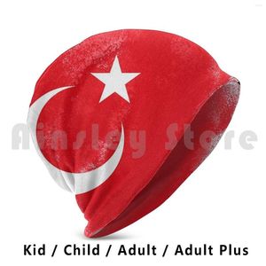 ベレー帽トルコ旗ビーニーヘッジキャップDIYプリントクッションステートナショナルイスラムクレセント文化国家コンセプト