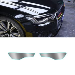 För Audi A6 C7 C8 2011-2021 Auto Car Headlight Vinyl Film Smoke Black Light Protector Sheet Waterproof Cover Styling216h