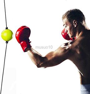 Bolas de boxe Bola de reflexo de boxe para coordenação olho-mão Equipamento de boxe para treinamento em casa Bola de luta de socos de extremidade dupla Treinamento de velocidade HKD230720