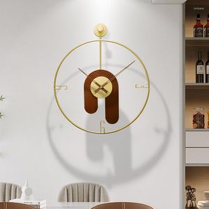 Orologi da parete Soggiorno Orologio Silenzioso Grande Lusso Metallo Minimalismo Cucina Arte De Pared Decotazioni WWH10XP