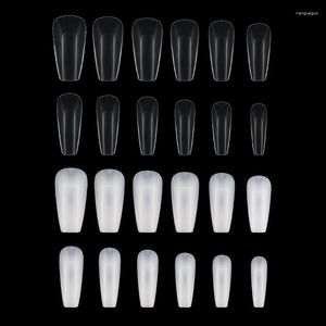 FALSE NAILS FULL COVER NAIL TIPS Manikyrtillbehör Artificiell extra lång Square 504x E1yd