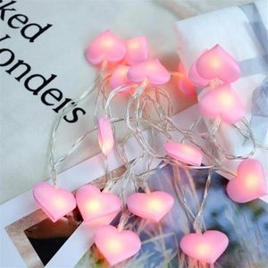 10leds 20leds 40leds LED Love Heart Wedding String Fairy Light Holiday Elighting Garland for Party Girl Bedroom Decor315J