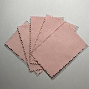 200Pcs Lot 10 7Cm Silver Polish Cloth Cleaner For Wiping Jewelry Tools Opp Bags Individual Packing Microfiber Suede Fabric287i