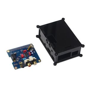 Raspberry Pi 3 Audio Sound Card Module I2S -gränssnitt HIFI DAC Expansion Board Black Acrylic Case för Raspberry PI 2 213S