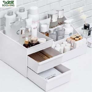 WBBOOMING COSmetic Storage Box Drapoptopplastic Makeup toalettbord Skinvård Rack House Organiserar smycken Container239n