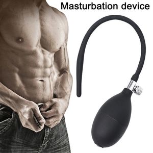 Masturbator Inflatable Penis Plug Silicone Expand Bladder Catheter Pump Adult Toy for Men AC 210720234V