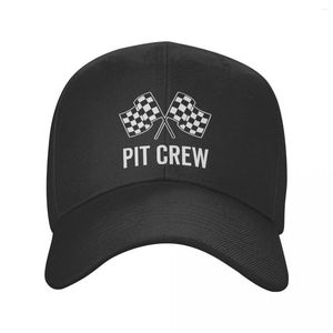 Cappellini da baseball Custom Race Car Pit Crew Bandiera a scacchi Berretto da baseball Outdoor Uomo Donna Regolabile Racing Sport Dad Hat Spring Snapback