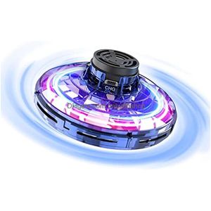 Magic Balls Fidget Flying Spinner Toys With Lights Handdrivna minidroner för barn UFO inomhus utomhusspel roliga saker DH3YB