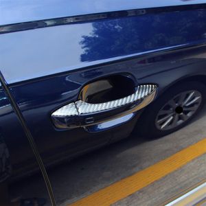 カーボンファイバードアハンドルアウディQ7 2016-2019 Decal Trim Car Stisters Exterior Accessories302sの装飾カバーストリップ