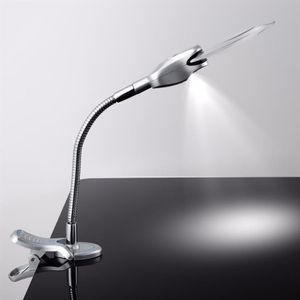 2 5x 90MM 4x 21MM 2 Lente d'ingrandimento per lampada a LED Clip-on Tavolo da scrivania Lente d'ingrandimento Loup Strumenti ottici durevoli Lenti d'ingrandimento222p