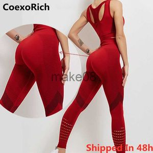 Женские спортивные костюмы Sport Set Trade Clesuit Women Fitness Fitness Clothing Seamless The Yoga Suit Trabyt Trabout Bra Top Top Top Trings Leggings Sportswear J230720