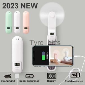 Taşınabilir Hava Soğutucular 2023 Yeni Mini USB Fan Taşınabilir El Electric Fanlar Şarj Edilebilir Sessiz Cep Soğutma Cep Telefonu Tutucu ve Ekran X0729 X0731