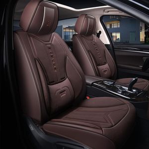 Autozubehör-Sitzbezug für Limousine, SUV, strapazierfähiges, hochwertiges Leder, universelles Fünf-Sitz-Set, Kissen inklusive Vorder- und Rückseite Cove325Q