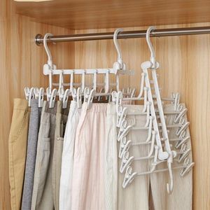 Ny 3D -rymdbesparande hängande magiska klädhängare med krokskåparrangör Hem Tools Closet Organizer Rack T200211188Q