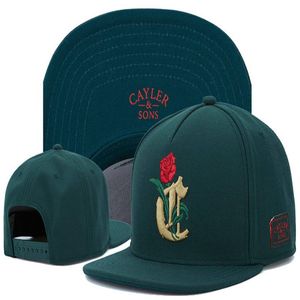 Nuovi arrivi verde e nero Cayler Sons Caps Cappelli Snapbacks Kush Snapback sconto economico Caps Hip Hop Fitted Ca242h