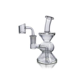 Waxmaid 5.12 polegadas Gourd Mini Beaker vidro transparente Bongs cachimbo de água Hookahs 14mm Joint dab rigs plataformas de petróleo US warehouse ordem de varejo frete grátis