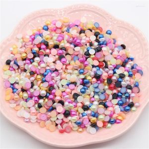 Present Wrap YPP Craft Mixed Color Immitation Pearls Decoration för Scrapbooking Paper Craft Card Making