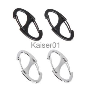Rock Protection 2st/Set 8 Shape Carabiner Mini EDC Keychain Portable Outdoor Hang Hang Buckle Clasp High Quality X0719