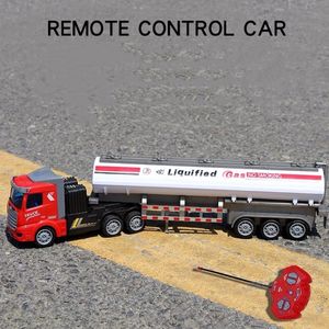 Electric RC Car RC Truck 1 48 Remote Control Engineering Vehicle Semi Trailer Tanker Radio Styrda leksaker för pojkar barn barns gåvor 230719