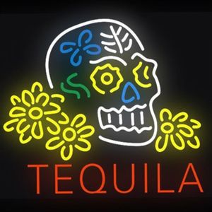 24 20 cali Tequila Road Runner Beer Beer DIY Glass Neon Znak Flex Rope Neon Light Light Dekoracja zewnętrzna napięcie RGB 110V-2402387