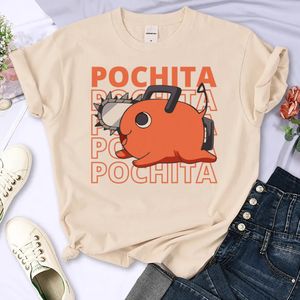 Chainsaw Man Pochita t shirt donna t-shirt comic ragazza anime anni 2000 vestiti y2k