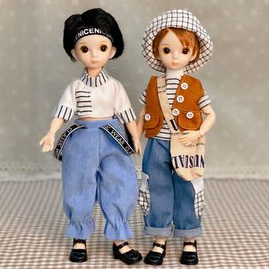 Dolls 3D True Eyed Boy Doll with Multiple Joints 30cm Bjd 16 BJD The Entire Set With Clothes Shoes Kids Toys Gift 230719