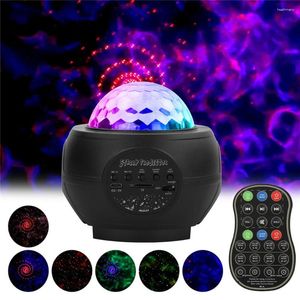 Luci notturne Proiettore Galaxy luminoso con altoparlante Bluetooth stereo Stelle Nebulosa Ocean Wave Lampada per bambini Camera da letto per adulti / Pary