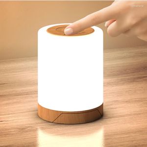 Table Lamps Gradient Camping Tent Light Portable Bedside Warm Room Decoration Aesthetic Atmosphere Night