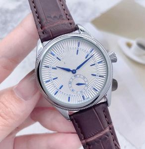 Men Cellini zegarki ruchu kwarcowego obserwuj wszystkie prace chronometre ze skórzany pasek ze stali nierdzewnej Wodoodporne zegar Montre de lukse