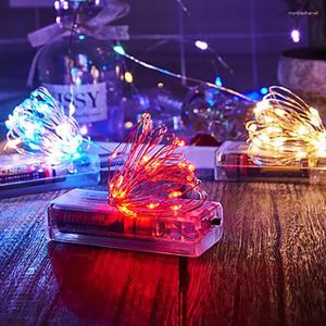 Cordas 3M Fio de Cobre LED Guirlanda de Fadas Alimentada por Bateria para Árvore de Natal Festa de Casamento Decoração de Feriado Iluminação