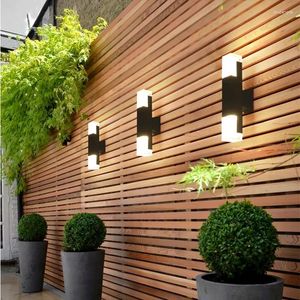 Wall Lamp Outdoor Waterproof Motion Sensor Led Garden Porch Sconces Villa El Courtyard Aisle Corridor Home Decor Lights