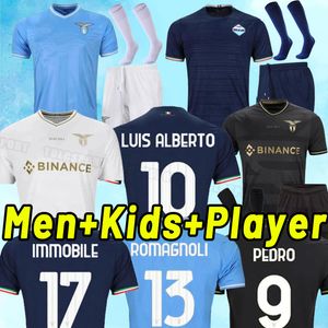 2023 Maglia da calcio Lazio 10 ° Anniversario 23 24 IMMOBILE LUIS ALBERTO PEDRO SERGEJ BADELJ ZACCAGNI MARUSIC maglia da calcio uomo bambini versione giocatore portiere fan