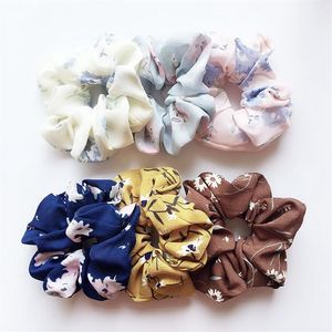 30 pçs Flamingo Floral Sólido Dente de Hounds Design Feminino Acessórios para Laço de Cabelo Scrunchie Rabo de Cavalo Suporte de Cabelo Corda Scrunchy Basic Hair B249E