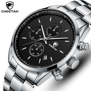 Other Watches CHEETAH Top Brand Luxury Fashion Watch Men Waterproof Date Male Clock Sports Mens Quartz Stainless Steel Wristwatches 230719