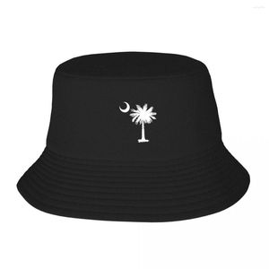 Beralar Güney Carolina Palmetto Crescent (SC) Kova Şapkası Askeri Kapak Man Caps Çay Şapkaları Erkek Kadınlar İçin