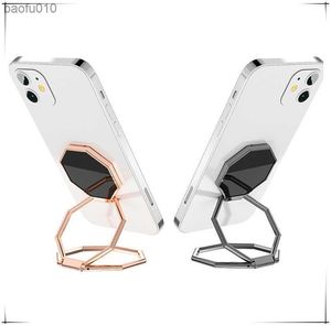 Koreansk mobiltelefonhållare Bracket Griptok Universal Fold Lazy Mobiltelefonhållare Grip Accessories Magnetic Stand för smartphone L230619