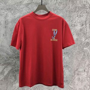 Męskie koszule Tshirt Oversifed O Neck For Men Cartoon Graphic Print T-shirt T-shirt Club Club Koszulka Homme Summer 3 kolory