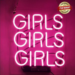 Insegne al neon Girl Girls Neon Wall Decor Light Sign Led per camera da letto Parole Cool Art Neon Sign Cute 12 x10 6 280Z