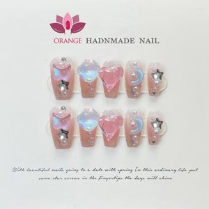 Unhas postiças, adesivos para unhas, suprimentos, 1 peça, à prova d'água e à prova de suor, ferramentas de manicure feitas à mão