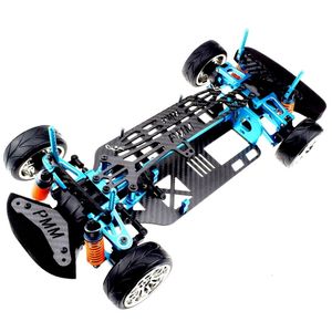 Other Toys Aluminium Alloy Carbon Shaft Drive 1 10 4Wd Car Frame Kit for Tamiya Tt01 Tt01E 230719