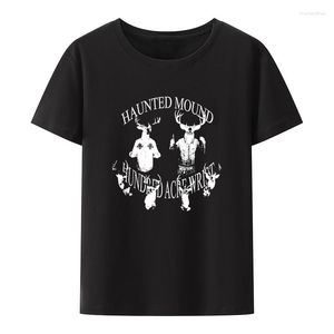 Camisetas masculinas Halloween Sematary I Love Haunted Mound Horror Pumpkin Graphic T-Shirt Men Women Tees de manga curta Casual Streetwear Tops