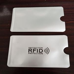 Foglio di alluminio RFID schermatura maniche ID magnetico IC carta di credito sacchetto di imballaggio antifurto titolare NFC blocco protezione portafoglio da viaggio256O