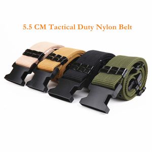High Quality Cheap 3 Colors S Outside Tactical Belt Army Combat Thickening Belts 5 5 CM Adjust Emergency Rigger Survival Waist Bel3204