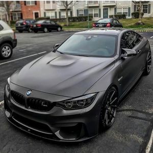 Anthracite Gray Matte Metallic Vinyl Whole Car Wrap with air Bubble vehicle wrap covering film With Low tack glue 3M quality 246K