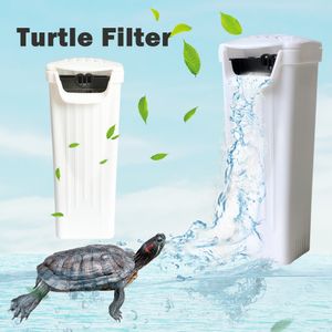 Reptilförsörjning Aquarium Turtle Water Filter Pump Fish Tank Low Waterfall Filter Oxygen Pump för sköldpadd Reptilförsörjning 3.5W 280LH 230719