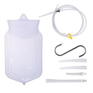 Enema Bag Reusable Silica Gel Coffee Water Colon Cleansing Enteroclysm Detoxified Bowel Bags Vaginal Washing Enema Kit264q