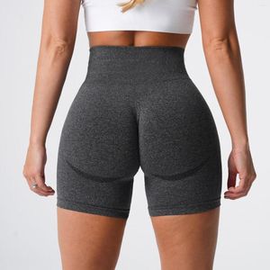 Kvinnors shorts skjuter upp Booty Workout Sömlös hög midja antislip för kvinnor och flickor D88