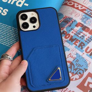 Дизайнер iPhone Case Luxur Card Pocket Case Case Classic Triangle логотип для iPhone 14 PROMAX 13 Pro 12 11 XSMAX плюс XR 6 7 8 Shell